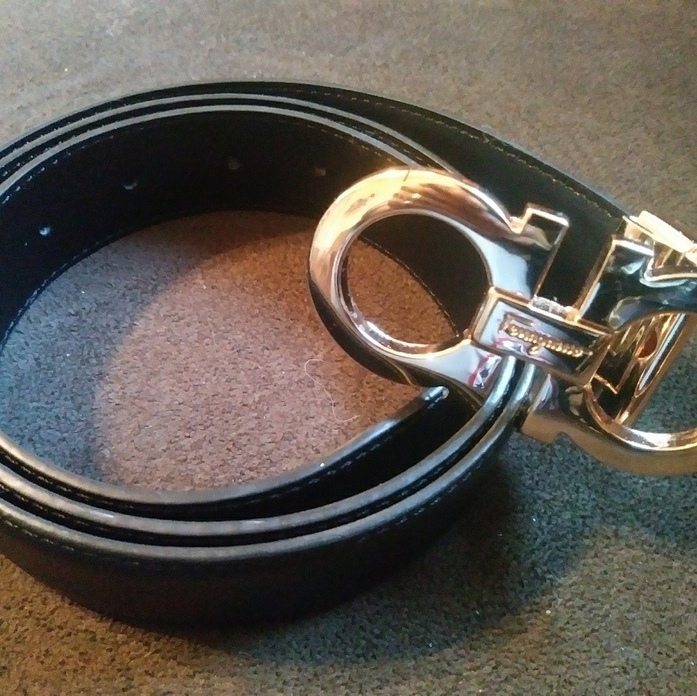 Salvatore Ferragamo MENS Double Gancini Belt